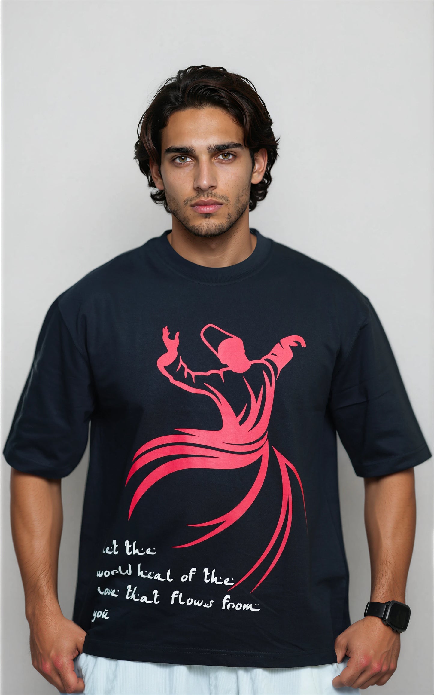 Whirl of Truth premium oversized graphic tshirt — bold streetwear design — unisex fit — Sufi Soul India