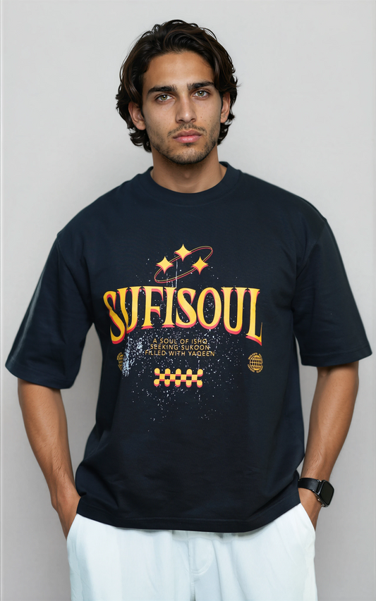 Origin Manifesto premium oversized graphic tshirt — bold streetwear design — unisex fit — Sufi Soul India