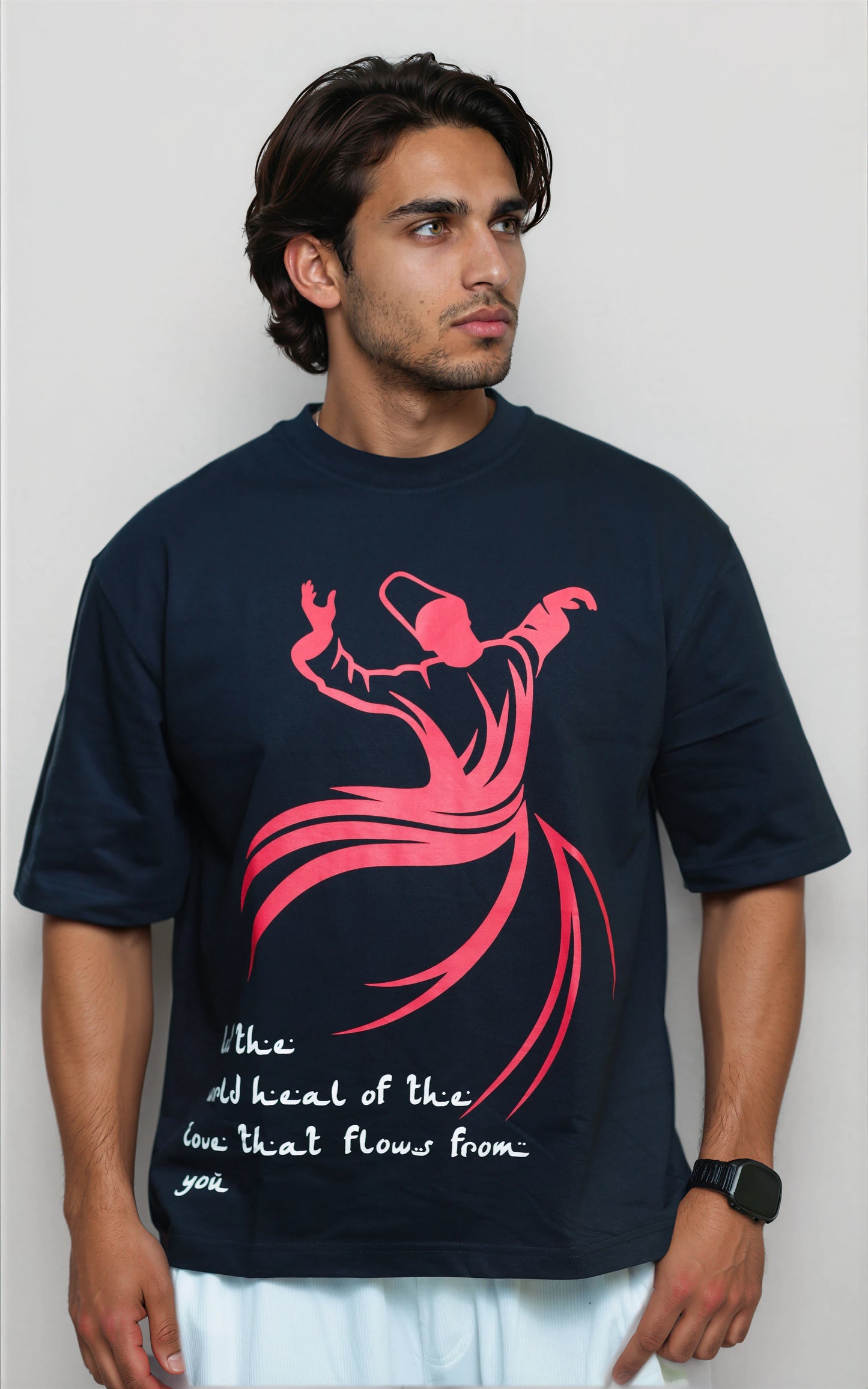Whirl of Truth premium oversized graphic tshirt — bold streetwear design — unisex fit — Sufi Soul India